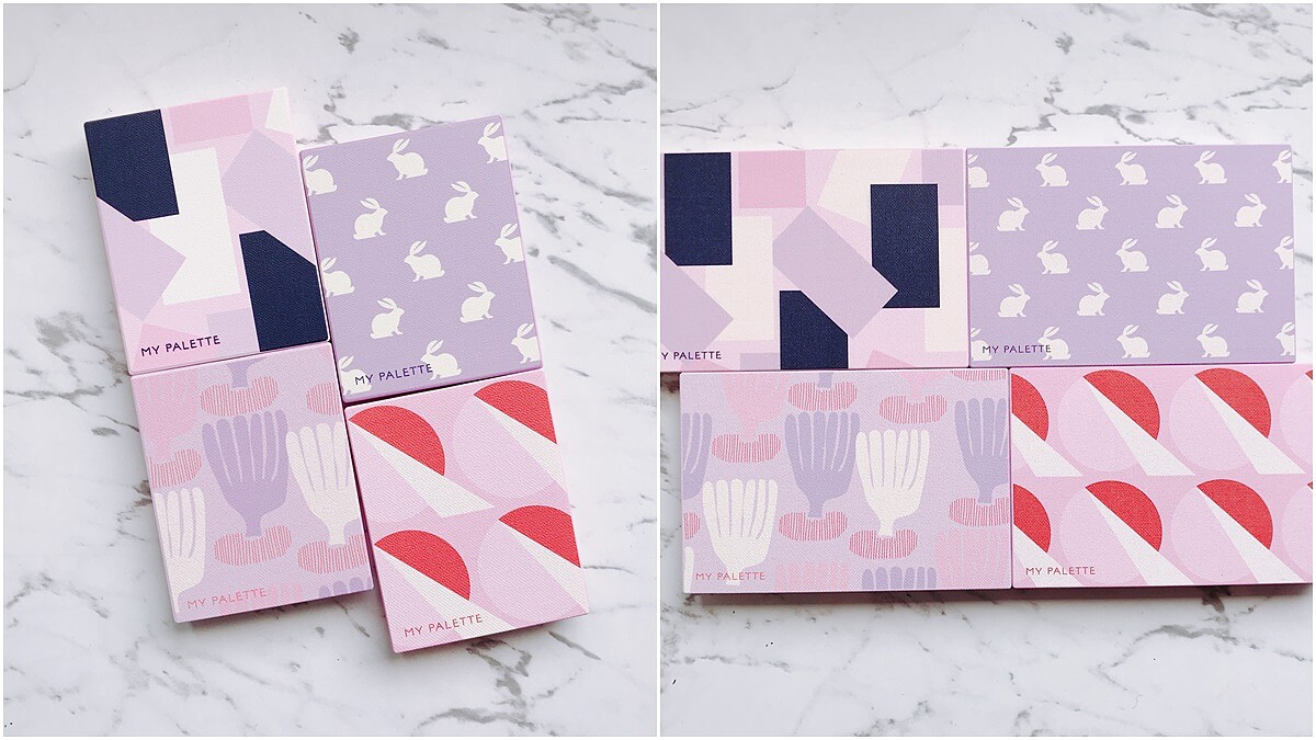 超萌兔兔、俏皮幾何…韓妞最愛的織物品牌Kitty bunny pony跟innisfree聯名推出8款My palette彩妝盤