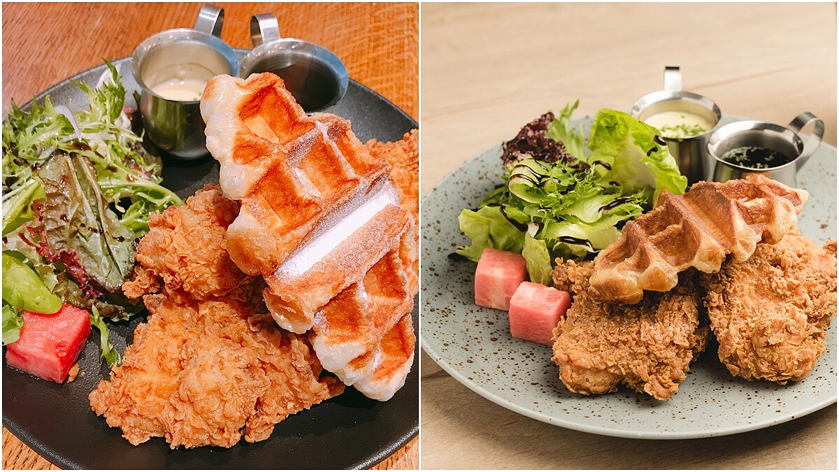 全球前10的炸雞「美國阿嬤」再出新吃法！人氣招牌美國阿嬤秘方炸雞搭配讓可頌鬆餅實在太合拍