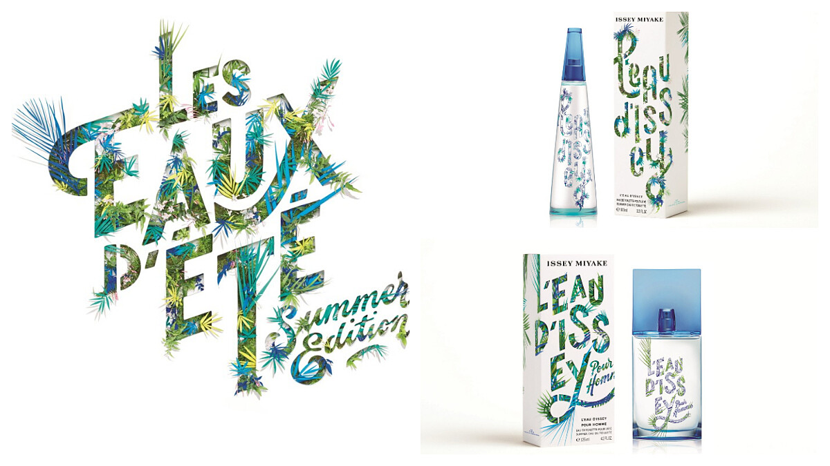 一生之水限量夏季香氛 法國潮流字體設計師Tyrsa &法國植物藝術家Alice Auboiro跨界設計 瓶身有如開窗時植栽隨風輕拂般清新迷人!