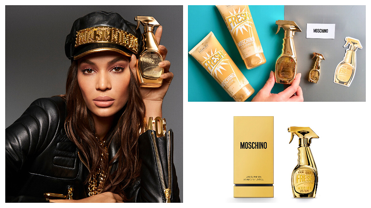 閃著嘻哈性感金光！Moschino清潔劑香水推出金色版
