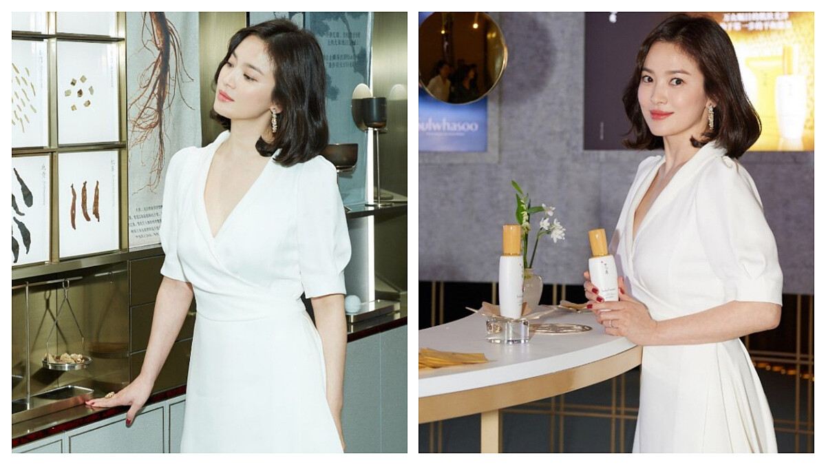 仙氣動人滿溢著幸福光采！雪花秀代言人宋慧喬優雅現身上海活動！