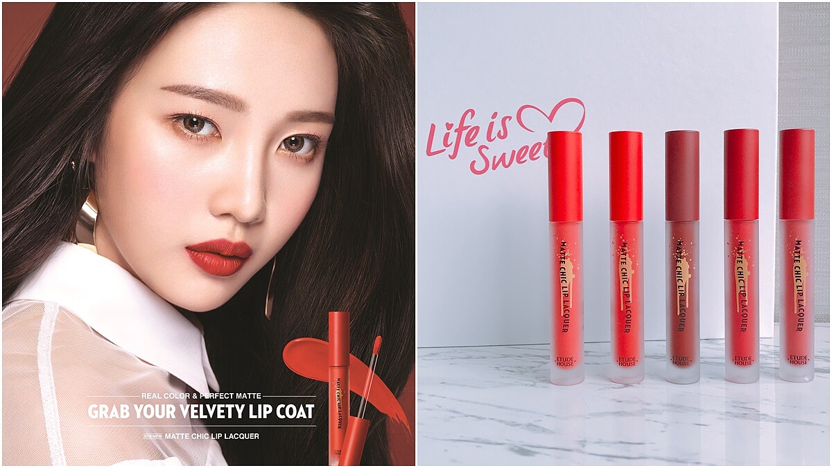 一抹水潤光澤過3秒就轉為絲絨柔霧！韓國開賣就大受好評的ETUDE HOUSE「唇萃印記~絲絨柔霧唇釉」台灣也上市了