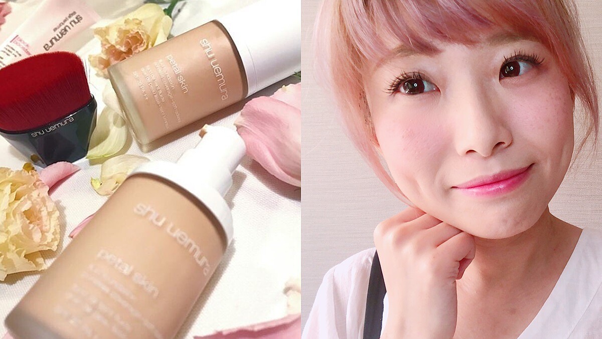 不造假實證來了！毛孔人救星「花瓣肌粉底液+#55粉底刷」真的超威〜連美拍都修不掉的毛孔竟然被它們救援成功！！ 