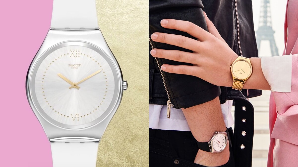 Swatch把金屬變輕薄了!5.8mm的超薄身形搭配極簡風,使你隨心所欲展現優雅時髦風潮!