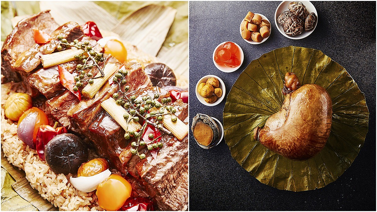 這顆鮑魚八寶福袋粽竟然有一般粽子的4倍大!端午節就是要大吃特吃粽子特輯