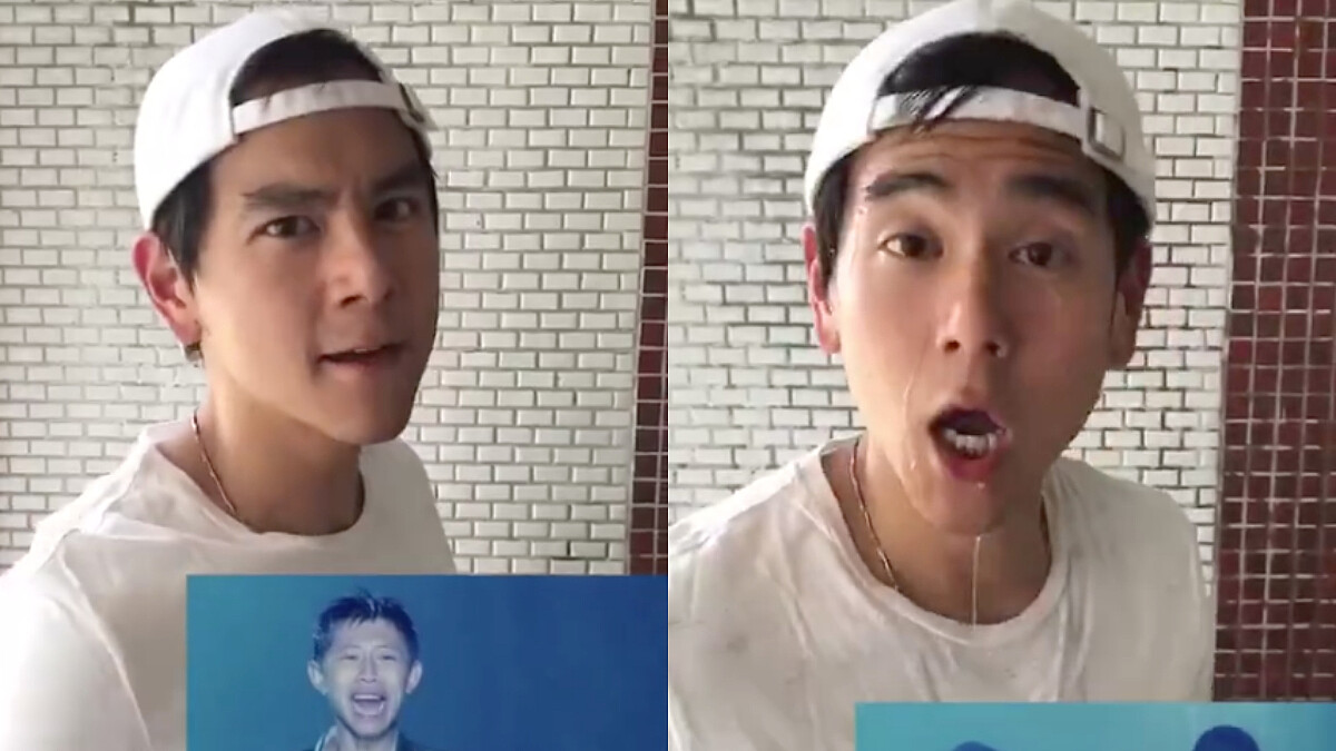 這影片太甜太毒了!彭于晏重現電影告白橋段,萌喊「我喜歡你」被潑水