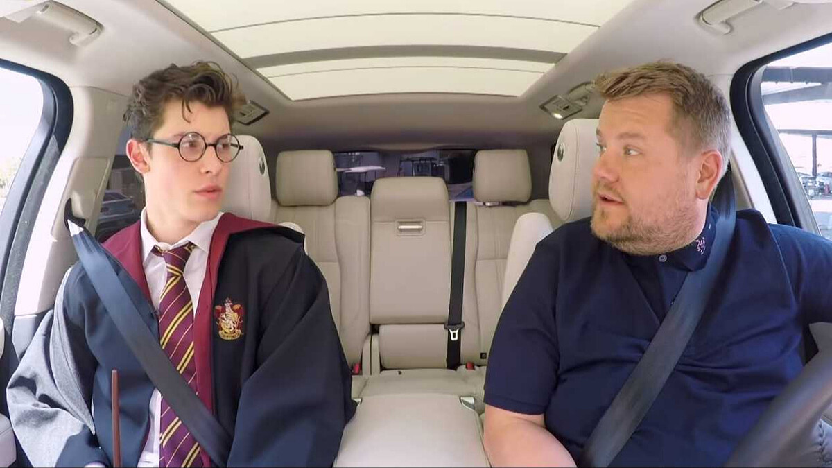 不愧是全民男友!小鮮肉尚恩曼德斯Shawn Mendes登上「行動卡拉OK」,巧扮哈利波特根本太萌太可愛