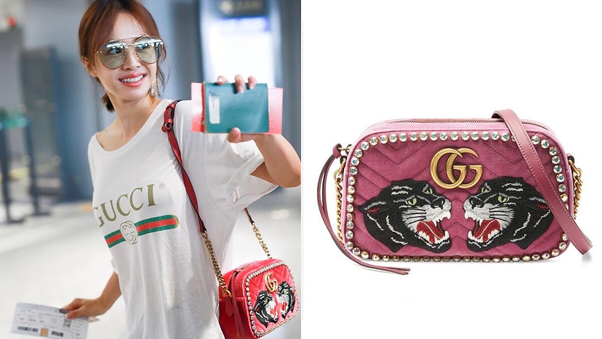 是台灣限定的粉紅色版本！Gucci 以古馳花園為靈感的GG Marmont新包款一覽
