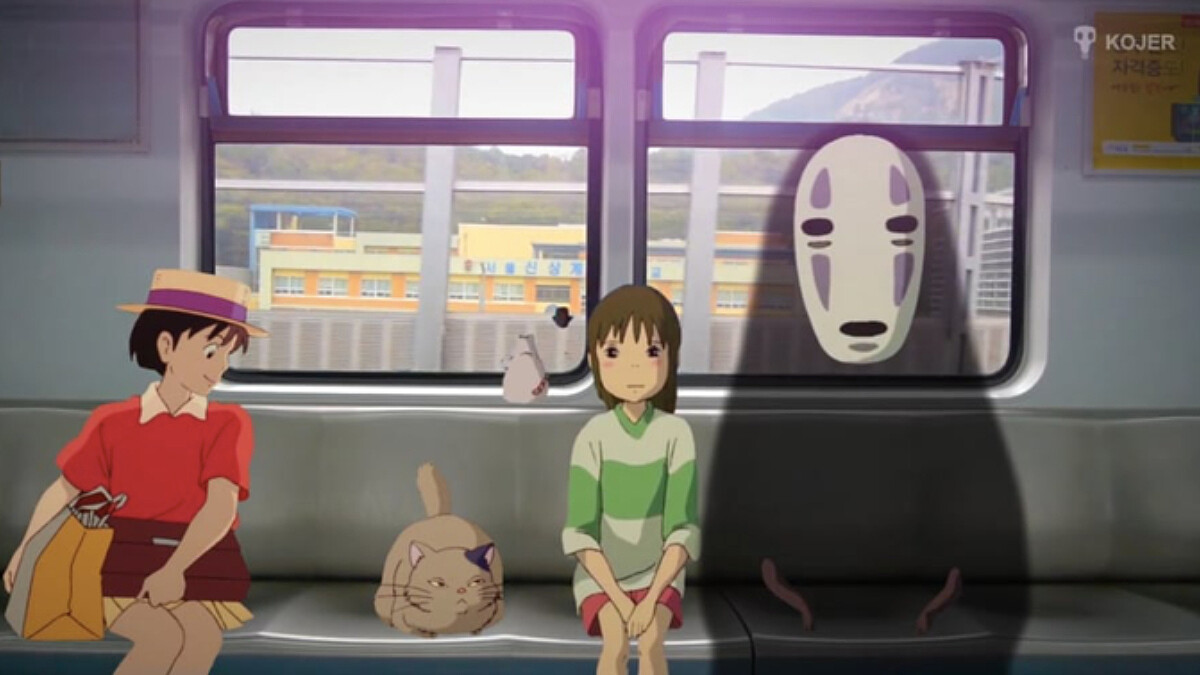 街角遇見宮崎駿！韓國網紅 Kojer將龍貓、千尋還有波妞擺進真實世界，看了好療癒阿~