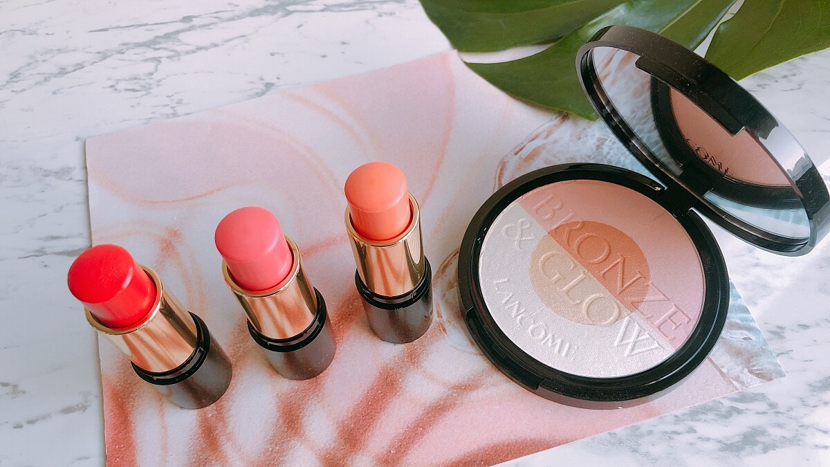 夏天總是少一塊打亮！LANCOME蘭蔻光漾亮彩餅，收入超夢幻粉金色光影