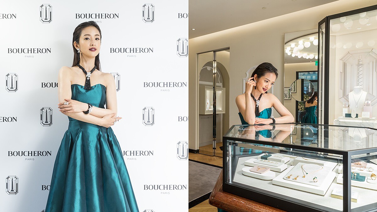 在老公面前都會把婚戒戴緊緊！晨神林依晨參與BOUCHERON微風廣場開幕，甜喊最愛這只婚戒