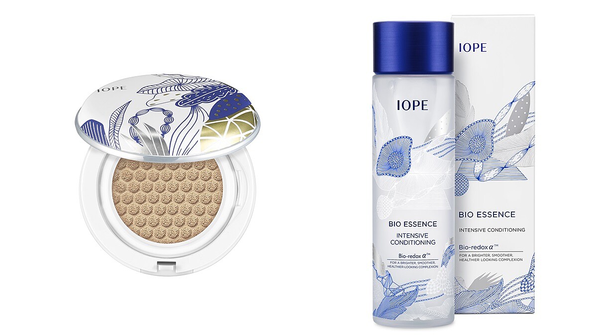 特地找來「韓國村上隆」藝術家Nanan Kang跨界合作，IOPE推出10周年限定花漾彩繪氣墊粉盒，邀請韓國歐巴曹政奭來台