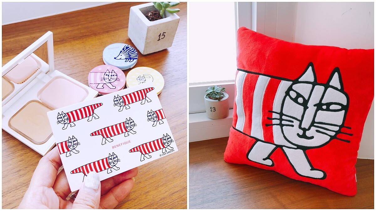 療癒力滿點的碧麗妃X LISA LARSON聯名彩妝，經典Mikey貓出現在粉餅盒上太可愛，全台限量610個