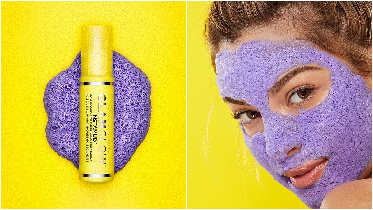 短短一分鐘毛孔緊緻、鎮靜修護、膚色還提亮了！GLAMGLOW再推超有感毛孔緊緻泡泡面膜