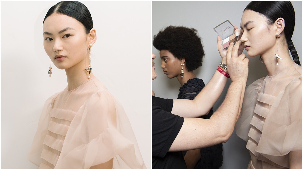 自然薄透的細緻裸妝仙到不行！迪奧2018-2019秋冬高級訂製服秀場妝容原來是這樣畫的