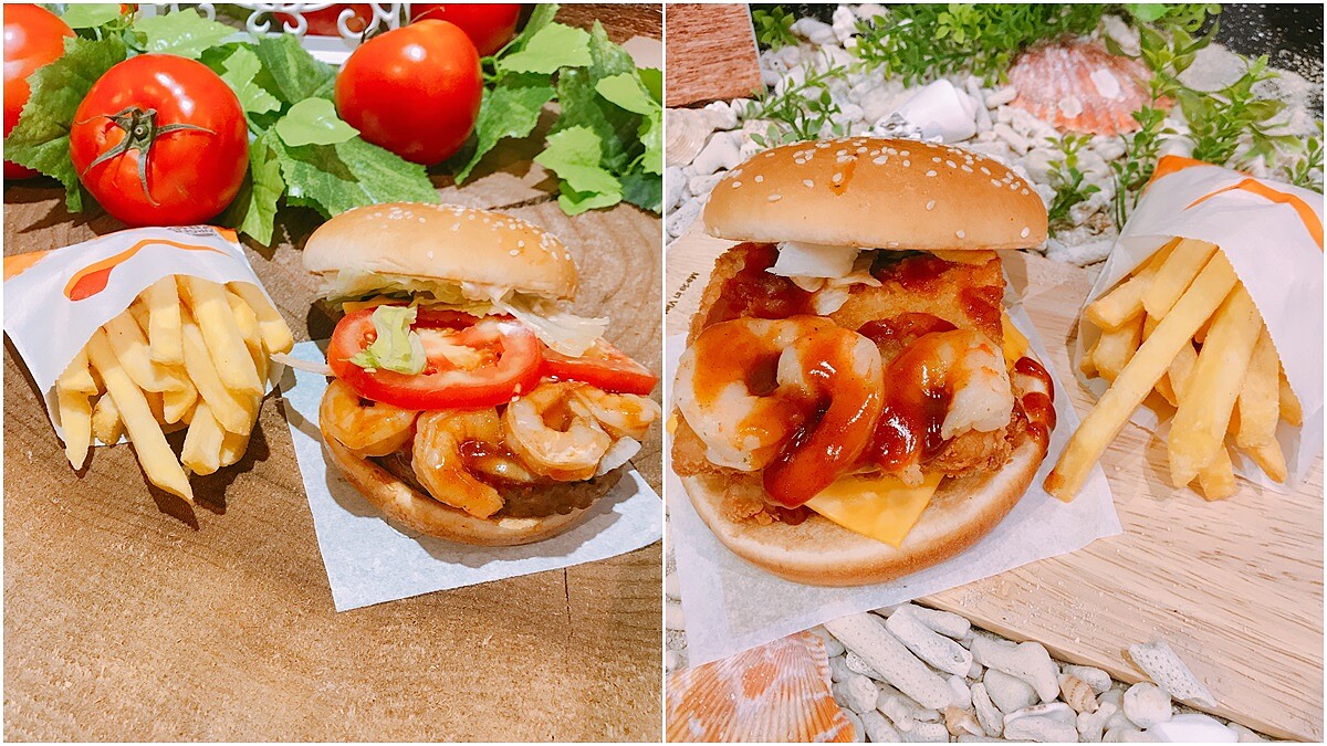 真材實料吃得到一整隻真蝦！漢堡王Burger King暑假限定安格斯牛肉燒蝦堡、鱈魚燒蝦雙鮮堡開賣了