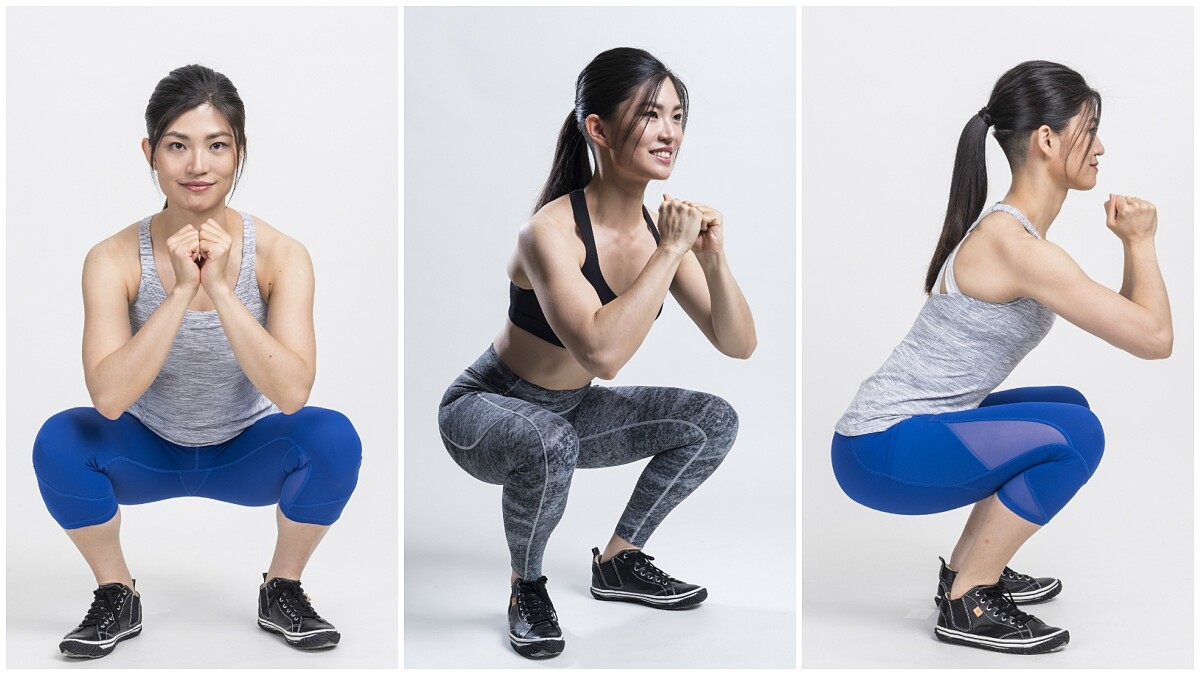 不要再說膝蓋不能超過腳尖了！快跟健美女大生來學正確的「深蹲」，翹臀、美腿都離你不遠了