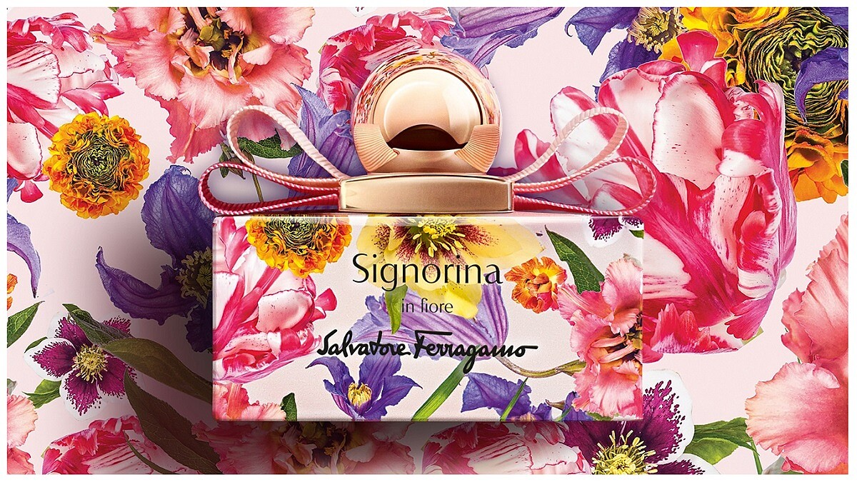 彷彿穿上繡滿鮮花的圓裙！Salvatore Ferragamo花漾伊人限定版，從印花瓶身一路絕美到瓶內的梨子雪酪香氣～
