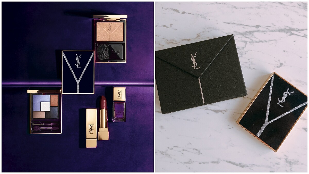 想繼續收到YSL的情書！2018秋妝裡的「信封包彩妝筆組」太吸睛，還有鑲上閃爍Y字的眼影盤