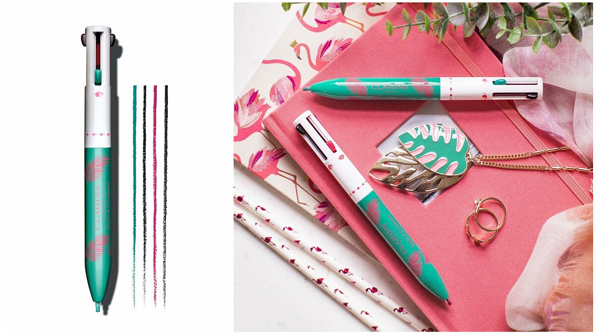 克蘭詩人氣彩妝自動筆出新色！充滿渡假風情的夏日限量版「四色轉轉筆」眼、眉、唇妝一次滿足！