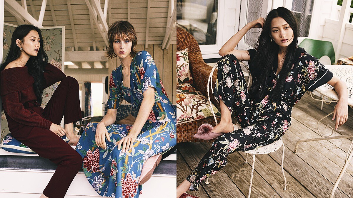 印花控必須衝一波！H&amp;M聯名英國百年家飾品牌GP &amp; J BAKER打造浪漫印花系列