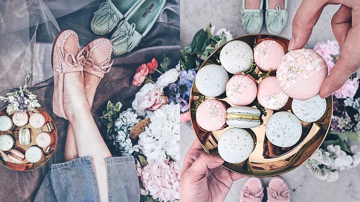 太夢幻的馬卡龍限定色！Minnetonka「乾燥玫瑰」、「淺松石綠」莫卡辛鞋美到讓人想咬一口