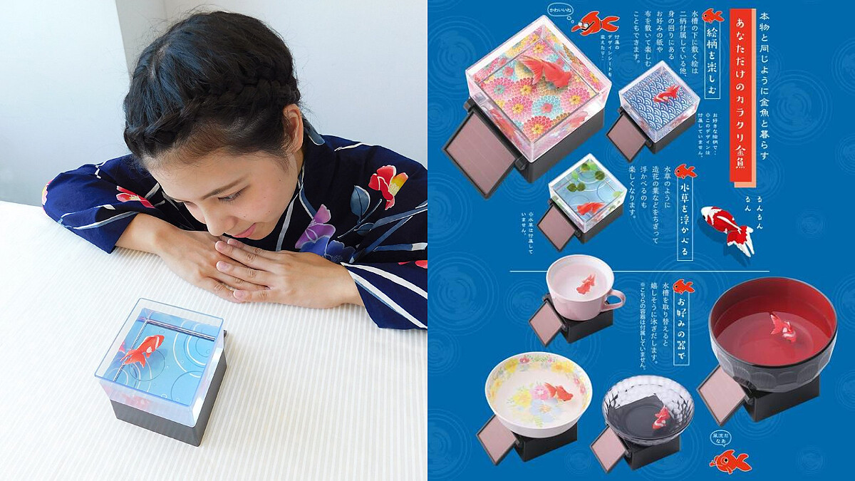 療癒指數百分百!日本「太陽能金魚」擺飾,不需要飼料,不需要換水,每天都活力滿滿~