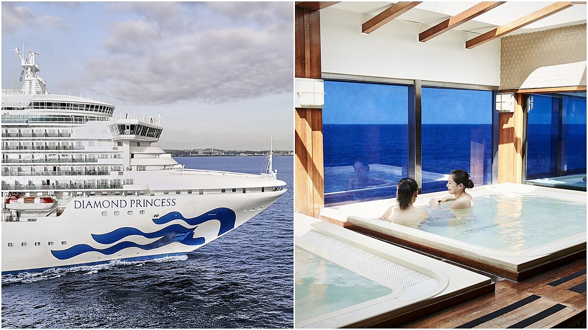 全球最大的海上日式浴場一邊泡湯一邊看無敵海景！鑽石公主號2018年末啟航，3大登船亮點搶先看
