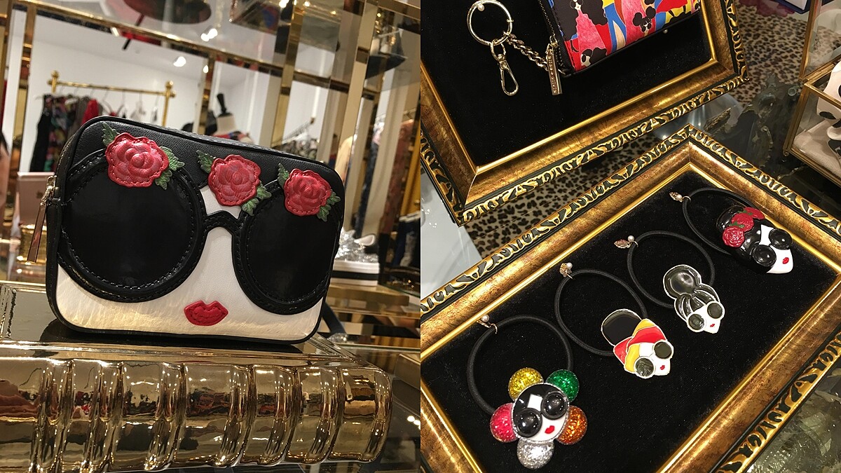 招牌墨鏡臉戴上俏皮紅花頭飾！Alice+Olivia生火的秋冬小配件一覽