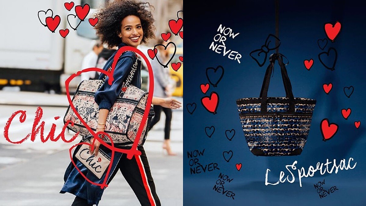 滿載戀愛的甜蜜氛圍！嘴唇、愛心圖案...LeSportsac與Alber Elbaz聯名系列單品一覽