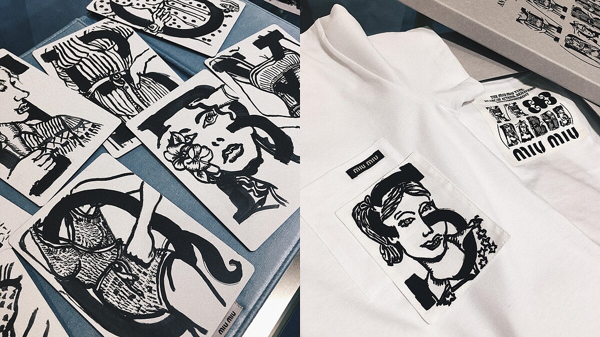 只有期間限定四天！Miu Miu 推出超可愛塗鴉26字母表訂製白T服務