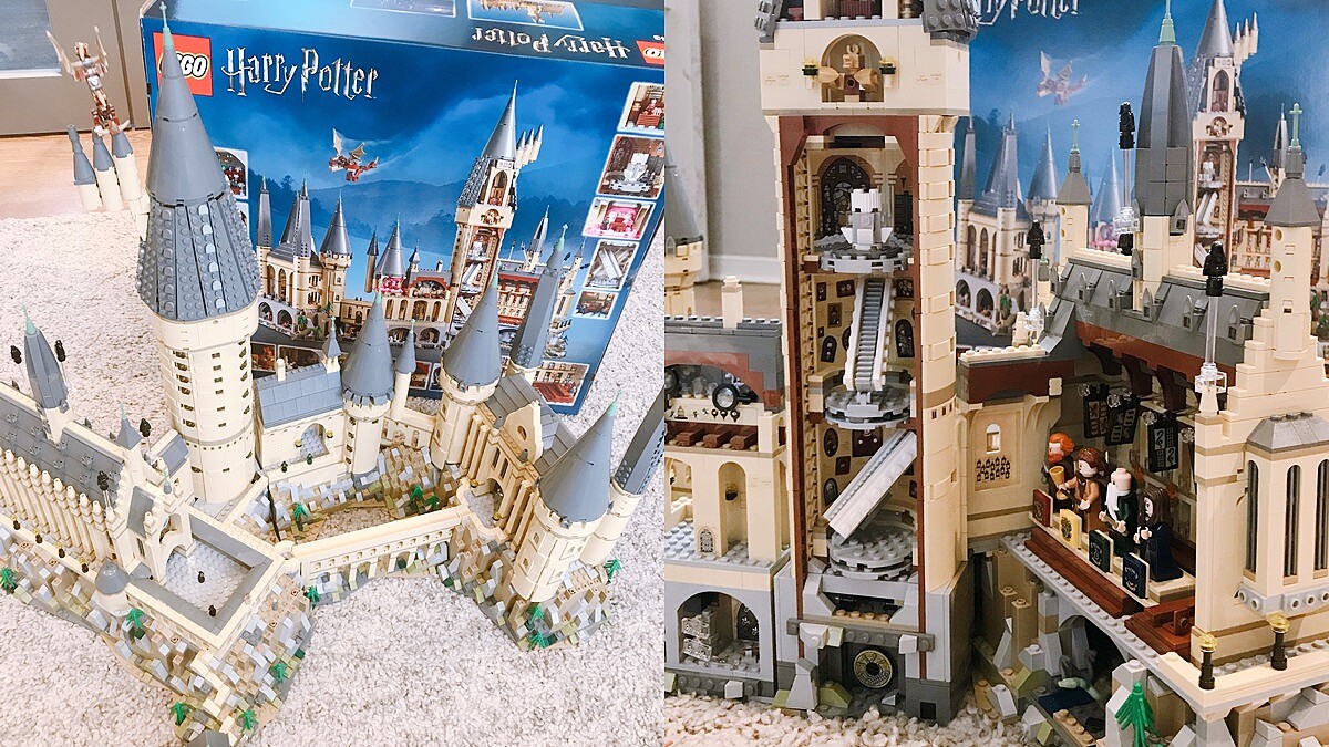 6千顆樂高積木組成的霍格華茲城堡太壯觀!騎著飛天掃帚帶你開箱城堡細節