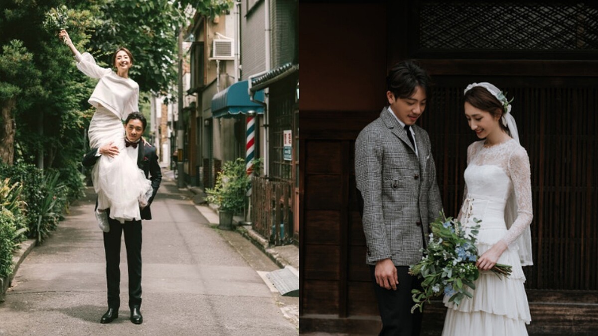 美得像日劇劇照!坤達、柯佳嬿浪漫婚紗照釋出,兩套清新脫俗婚紗造型原來是這個牌子
