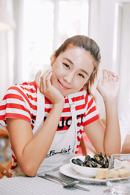 ▲大功告成被列為非物質文化遺產的法國盛餐後,很有成就感的和大家一起愉悅享用自製美味。