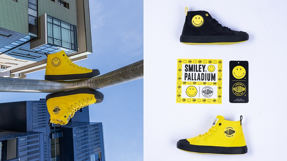 超可愛笑臉讓人一穿心情就變好!PALLADIUM x SMILEY聯名軍靴限定開賣