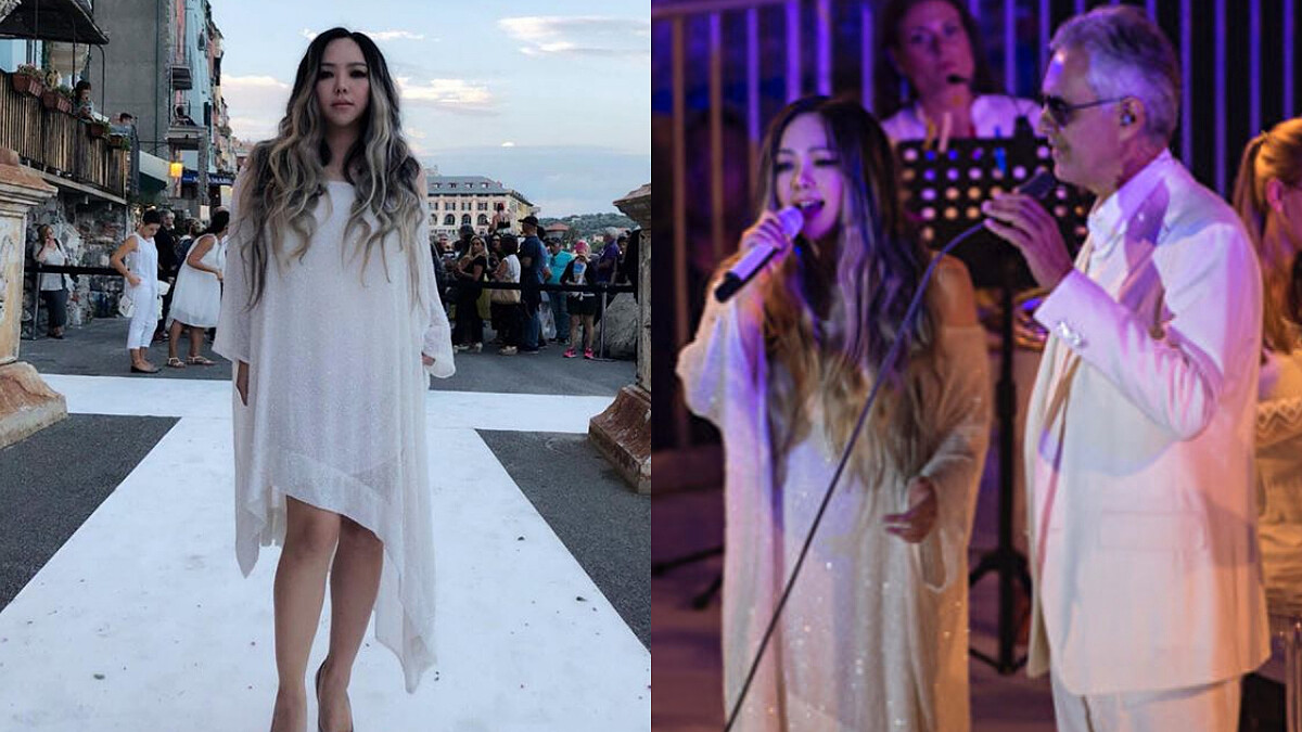 根本天籟！妹神Amei義大利合體波伽利合唱〈If Only〉，美聲征服觀眾～