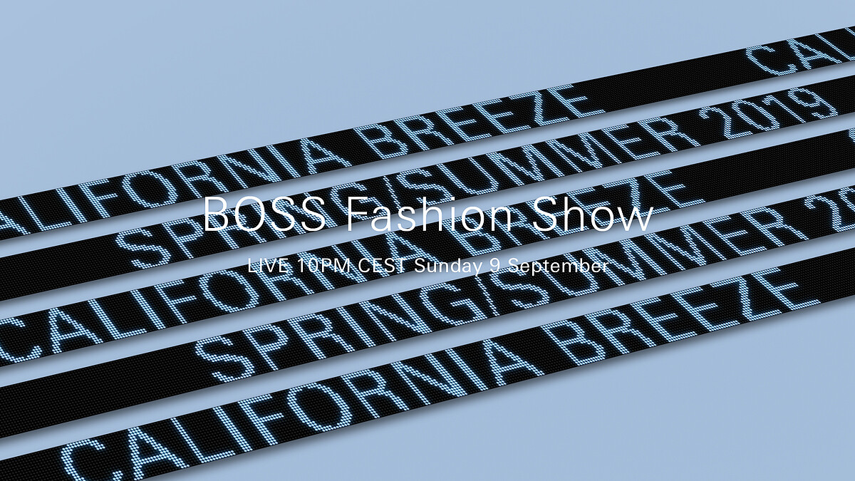 【Live】線上看！BOSS 2019 春夏時裝大秀，將在9/10凌晨4點登場