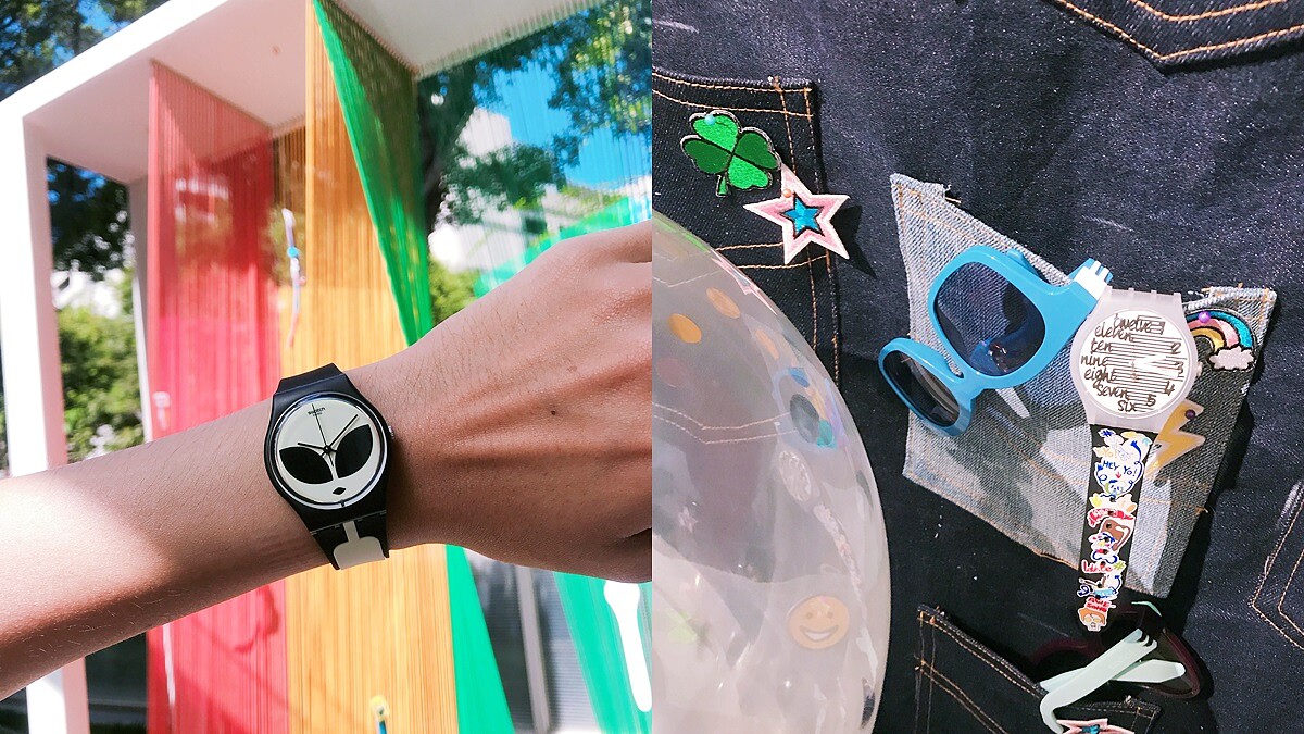夜光外星人、七彩調色盤、加厚錶帶…都是這系列必買！SWATCH秋冬系列也能閃亮街頭