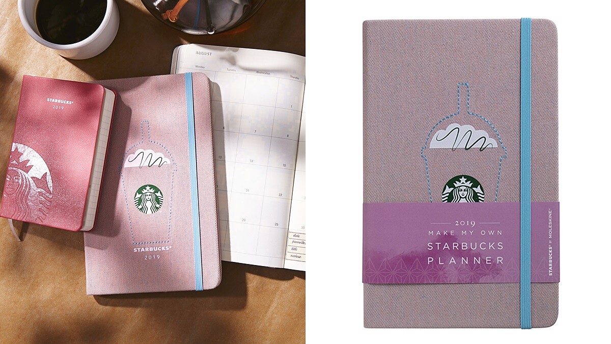 今年也必收！手帳愛好者注意，星巴克再度與Moleskine聯名推出全新2019年曆