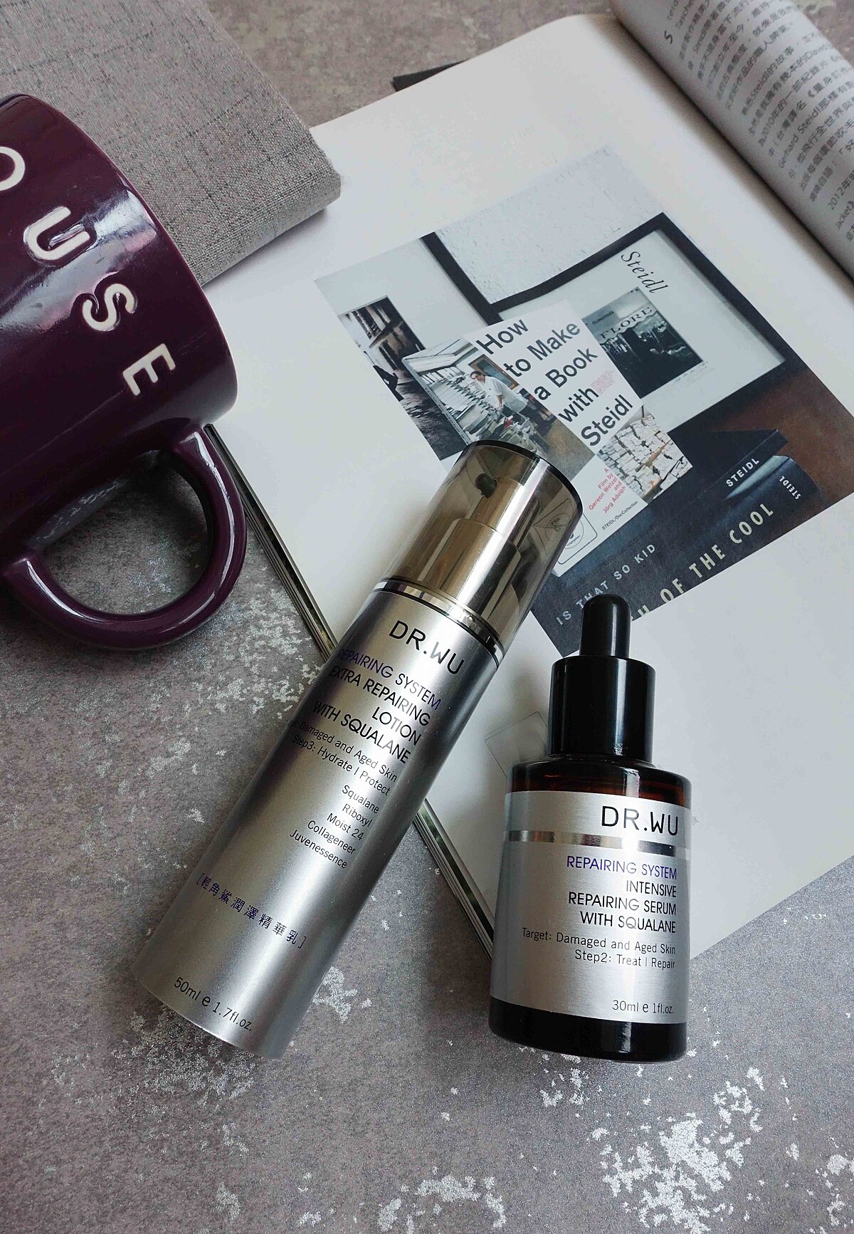 DR.WU輕角鯊潤澤精華乳+DR.WU角鯊潤澤修復精華,養出健康穩定肌膚,全面抗老