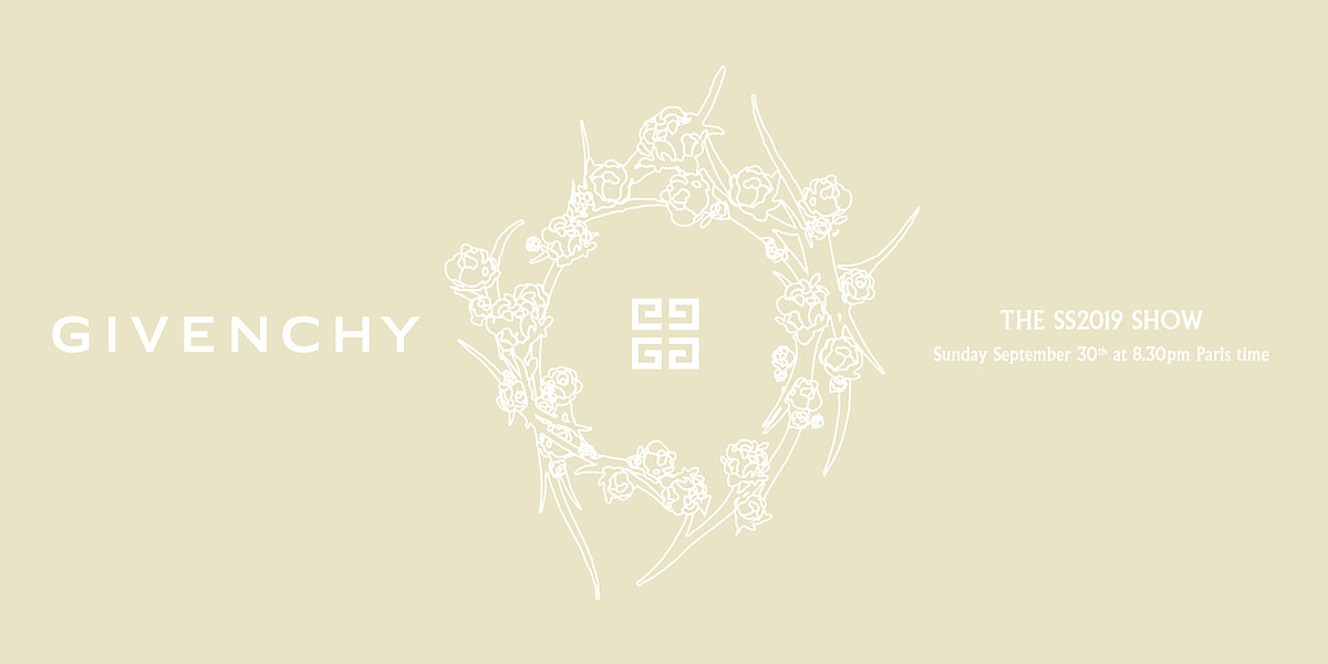 【Live】線上看！Givenchy 2019春夏時裝大秀，將在10/1凌晨2點半登場