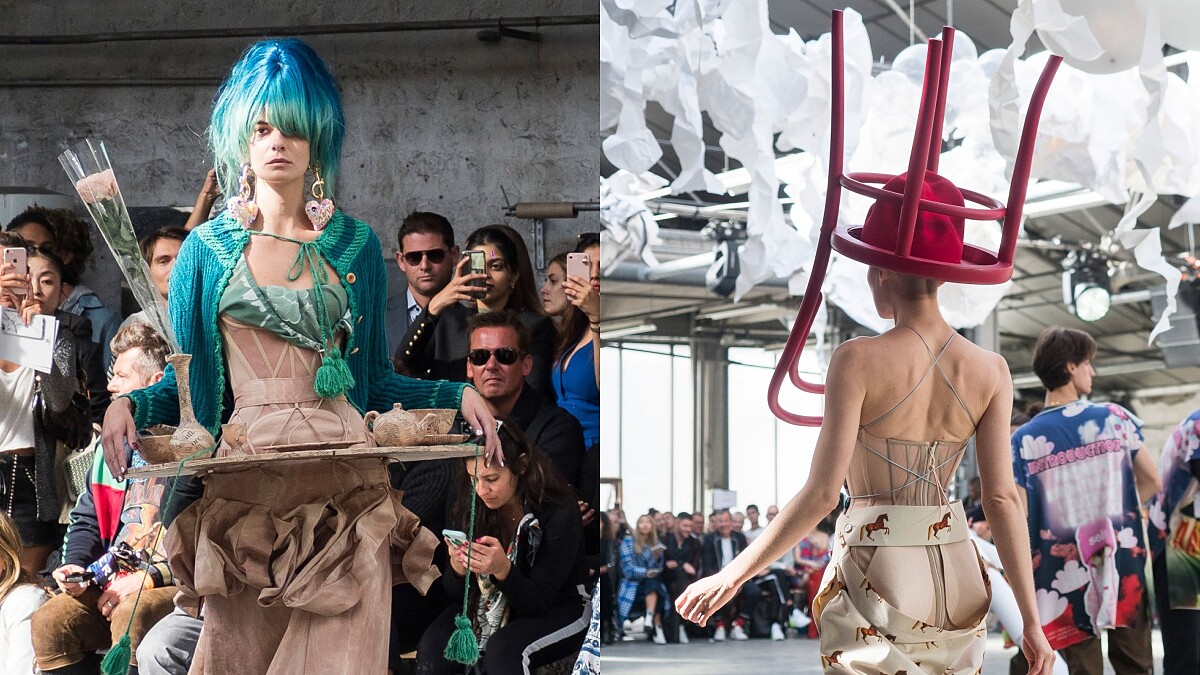 模特兒溜滑板走秀、頭戴椅子帽登場！Andreas Kronthaler for Vivienne Westwood春夏大秀靈感解析