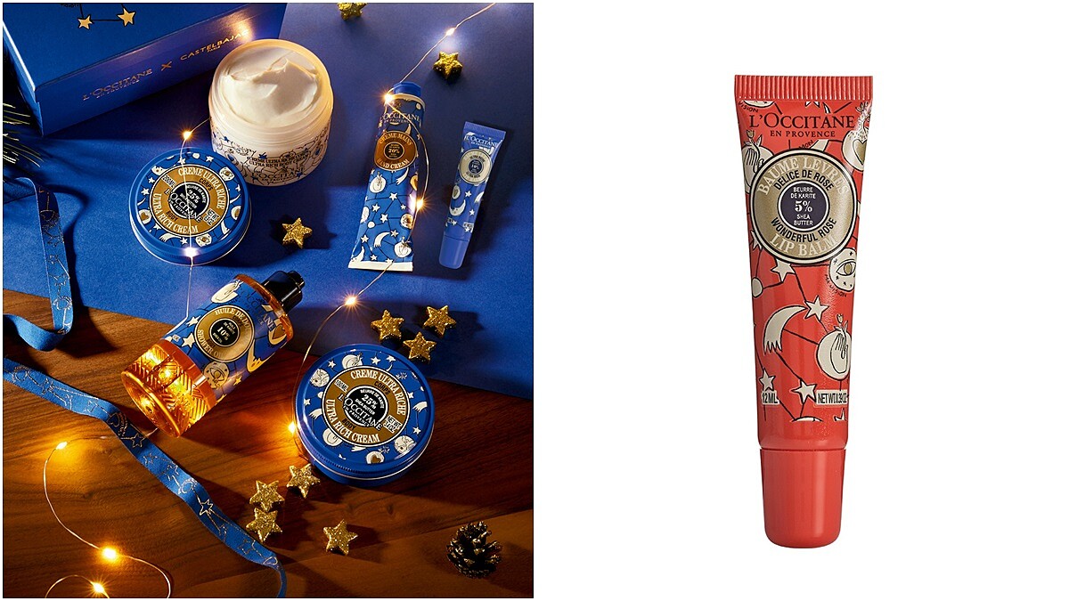 乳油木玫瑰護唇膏換上童趣感包裝！歐舒丹聯手法國時尚品牌CASTELBAJAC Paris打造節慶限定系列