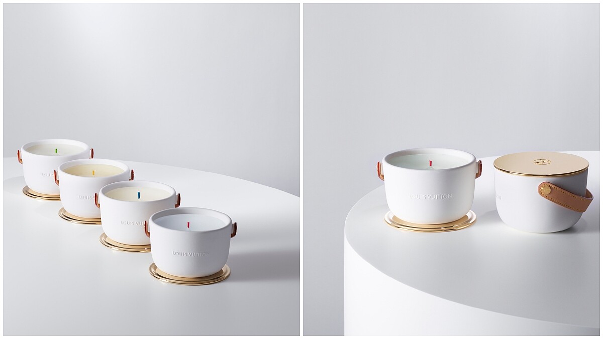 「白陶瓷加上皮革提把好有質感」LV路易威登第一次推出香氛蠟燭，花園氣息就是我們最愛的優雅玫瑰香