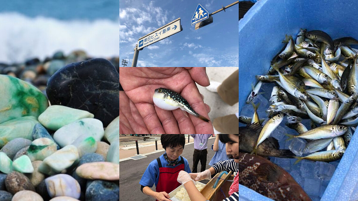 閨蜜秋季趴趴走！日本富山縣朝日町「宮崎海岸」堤防釣魚、翡翠尋寶、流水涼麵大挑戰！