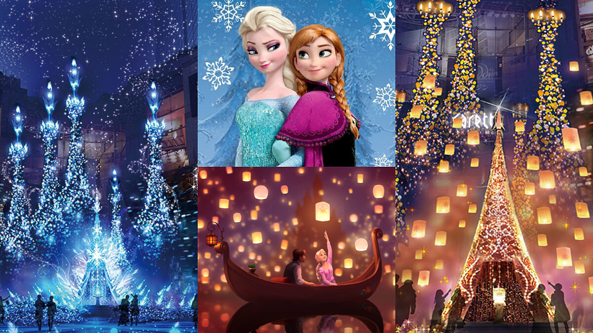 每年都要到東京「Caretta汐留」報到！2018 點燈迪士尼公主系列《冰雪奇緣》、《魔髮奇緣》都看得到！