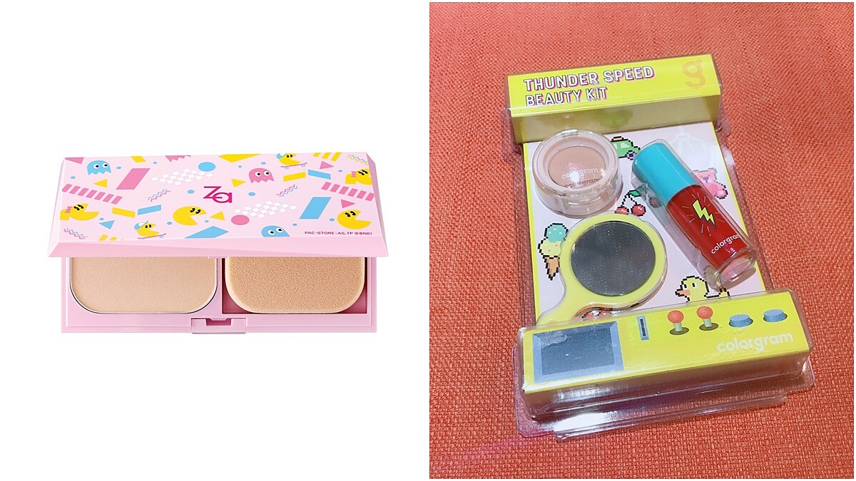 經典小精靈遊戲將迎來40週年！席捲韓國colorgram電力滿分眼唇組、Za粧自然無瑕粉餅小精靈限定版