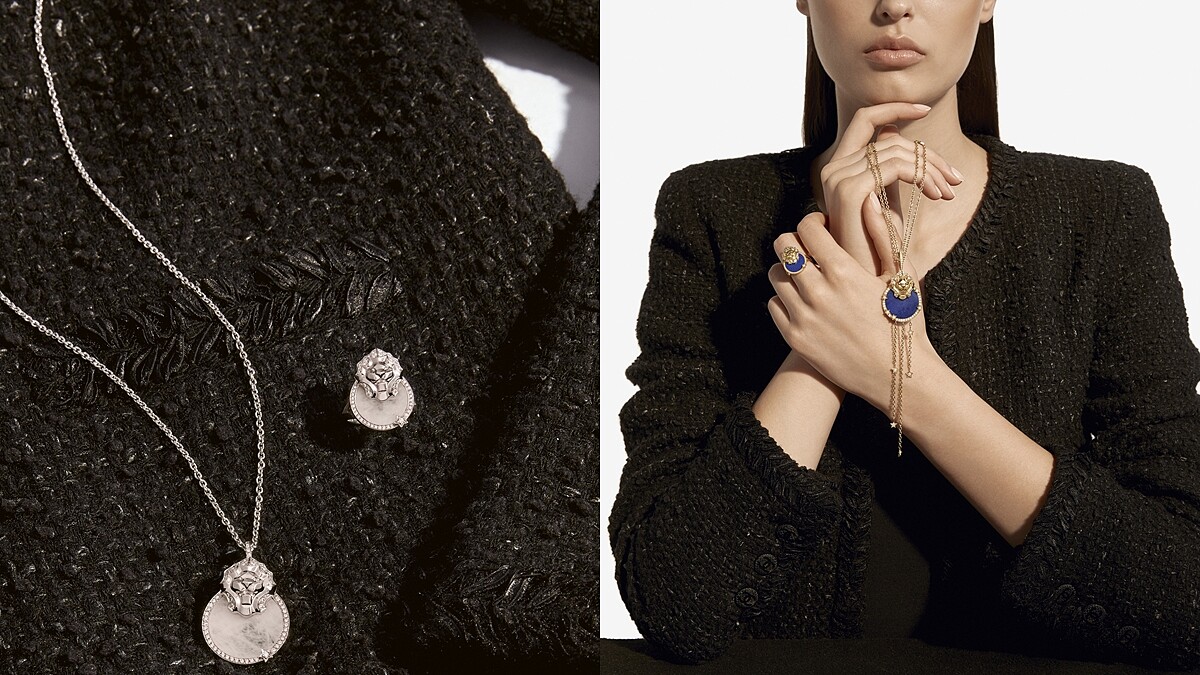 Chanel香奈兒高級珠寶《Sous le Signe du Lion》系列：獅子、星星圖騰搭配青金石與水晶，2018年全新作品超有態度！