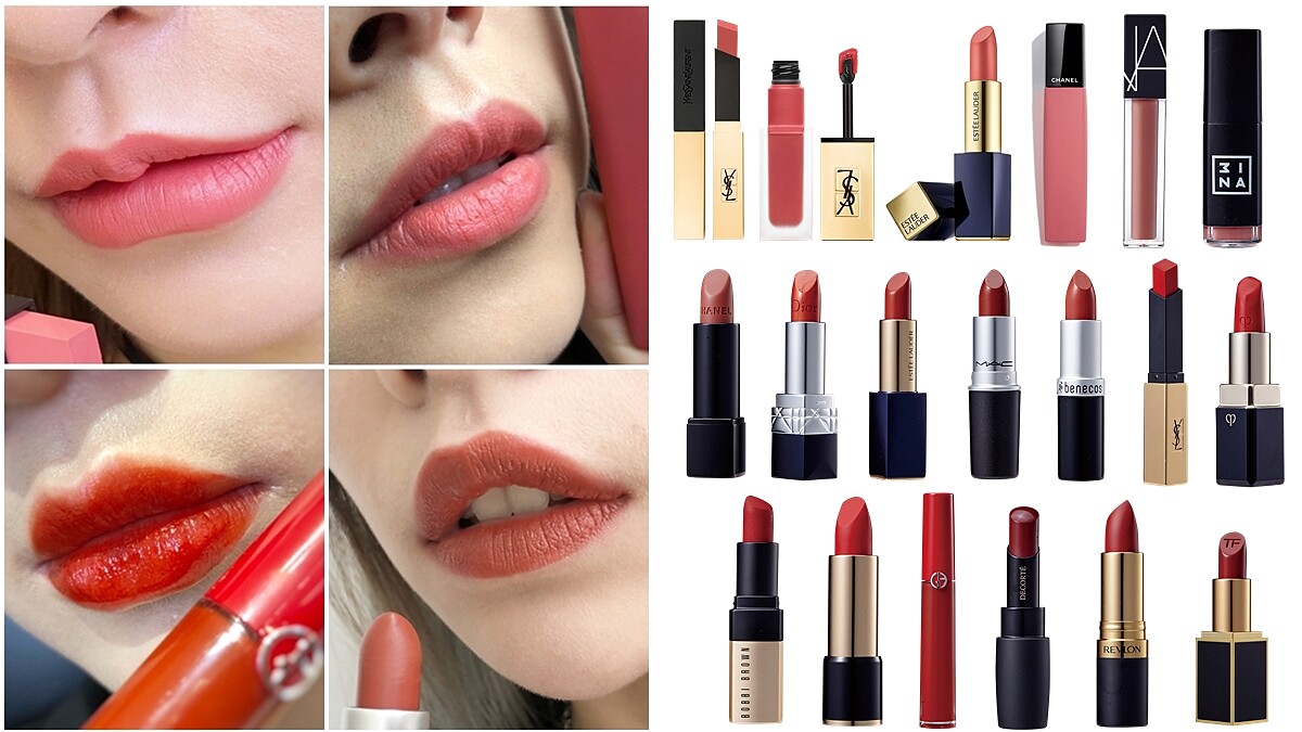 #柔瑰粉、#楓葉橘、#玫瑰奶茶、#柔霧紅、#蕃茄紅,2018秋冬要買口紅請鎖定這5個顏色(附20支口紅名單參考)