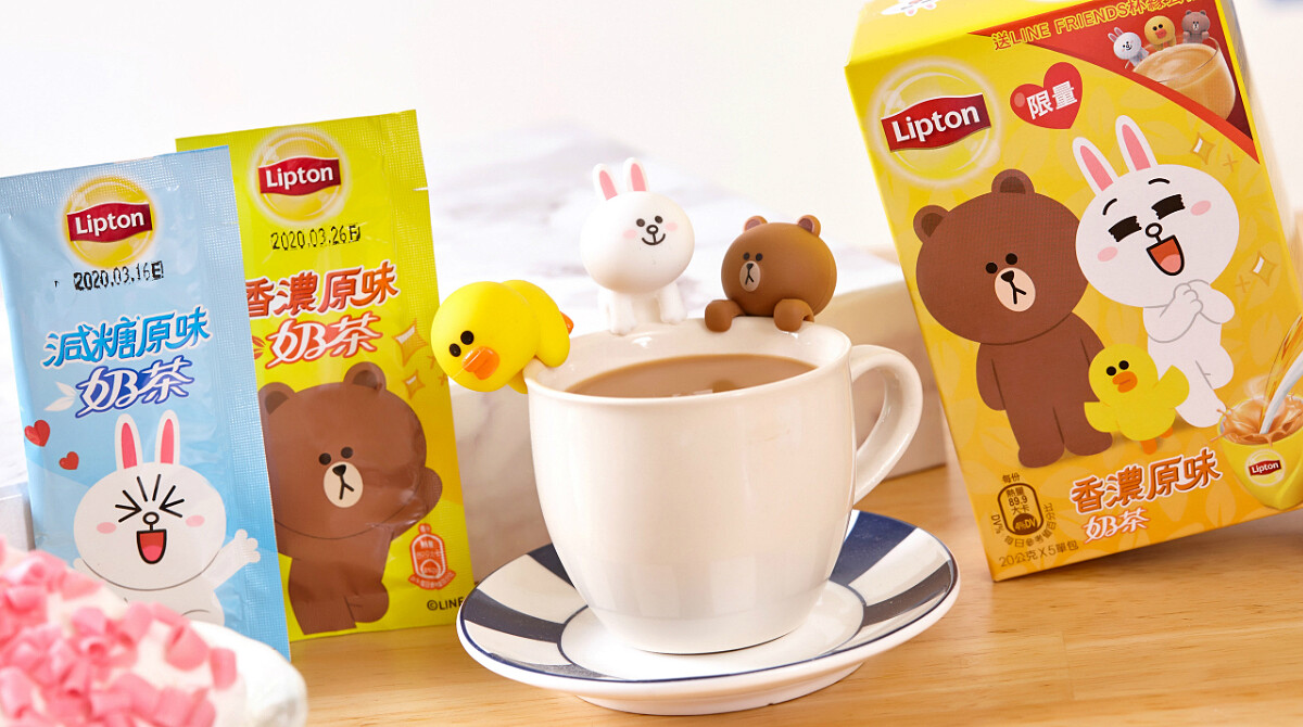 萌的讓人想抱緊處理！立頓可愛無敵聯名LINE FRIENDS 讓熊大兔兔陪你一起暖萌